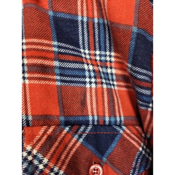 Ryan Keith plaid flannel Shacket Men's L Quilted lined shirt jacket Work Western - Picture 3 of 7